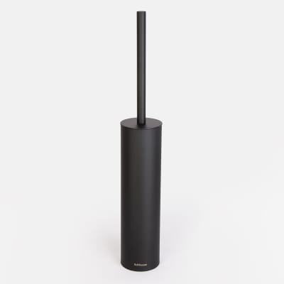 Pot à balai design compact noir mat