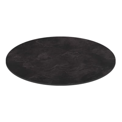 Plateau de table ronde 60 cm 4 places ardoise