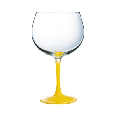 6 verres à cocktail 70 cl jaunes