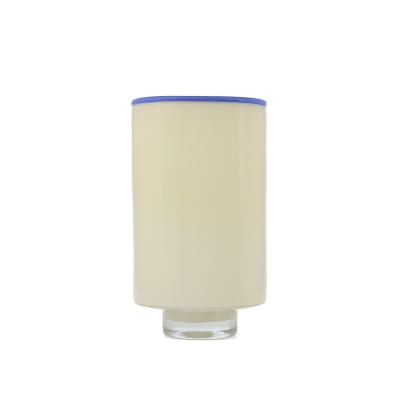 Vase multicolore en verre 15xh26cm