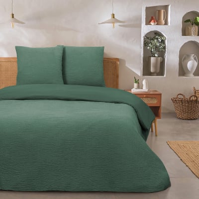 Parure de lit double en gaze de coton 260x240cm