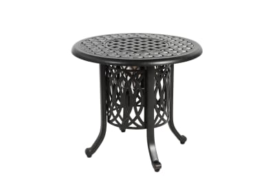 Table bistro en aluminium noir avec seau à glace 55 cm