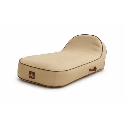 Transat gonflable palma en olefin couleur toile de jute 170x85x27 cm