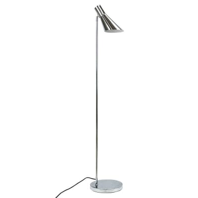Lampadaire en métal chrome