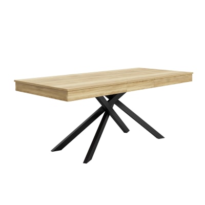 Table à manger extensible marron 140/180 x 80 x 75 cm