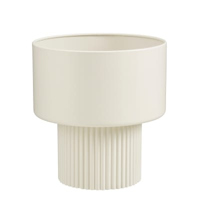 Cache-pot d'intérieur blanc cassé fer h33xl31.5xl31.5cm