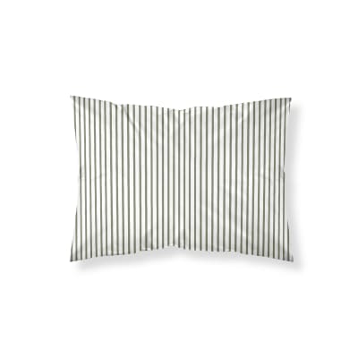 Taie d’oreiller en coton 100 % 200 fils vert 80x80 cm