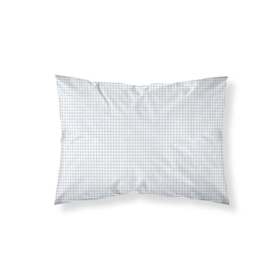 Taie d’oreiller en coton 100 % 200 fils bleu 45x125 cm