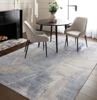 Tapis de salon et chambre moderne  bleu 160x230 cm