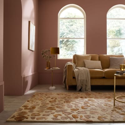 Tapis en laine beige 200x300cm
