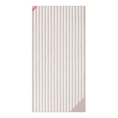 Serviette plage grande microfibre beige