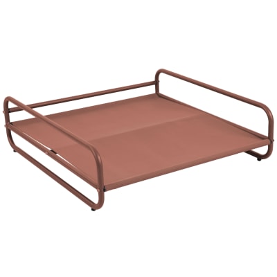 Structure pour fauteuil et pouf de salon jardin modulable terracotta