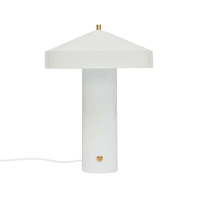 Lampe de table d’intérieur blanche en métal 30×41 cm