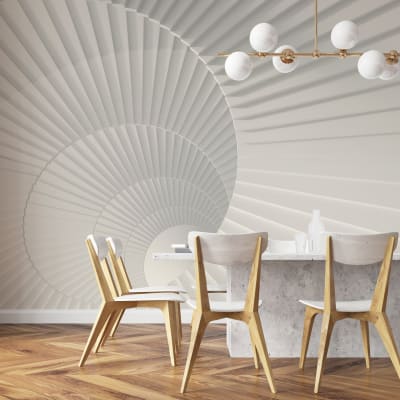 Papier peint panoramique White Spiral