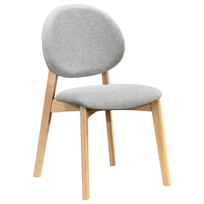 Chaise en bois clair / gris clair