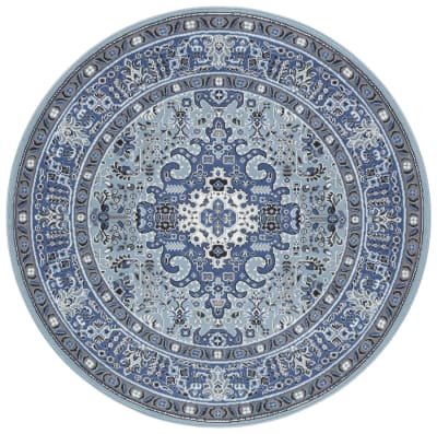 Tapis oriental ispahan bleu 160cm