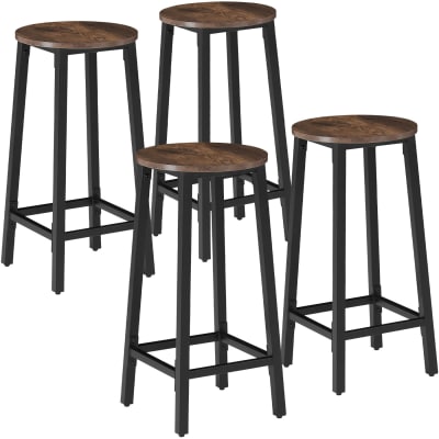 4 pièces tabourets industriels réglables industrial dark
