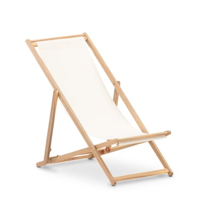 Hamac directeur jardin bois claire couleur raw tissu pliant