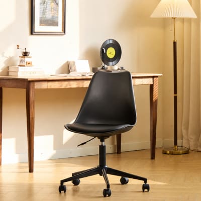 Chaise de bureau style scandinave noir