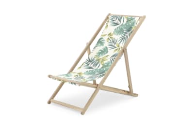 Hamac directeur jardin pliant tissu végétal bois couleur claire