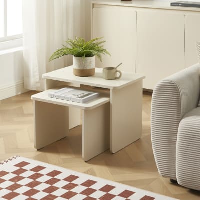 Tables basses gigognes beige