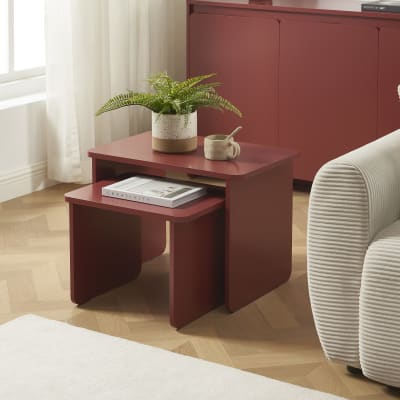 Tables basses gigognes bordeaux