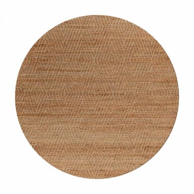 Tapis rond tissé à la main en jute naturel ∅100cm beige