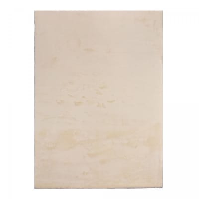 Tapis salon à l'aspect : shaggy, tapis de couleur beige 160x220