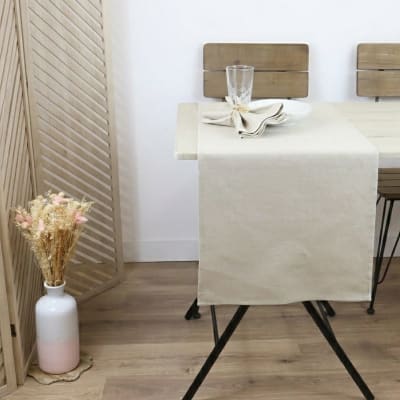 Chemin de table 100% lin linelle