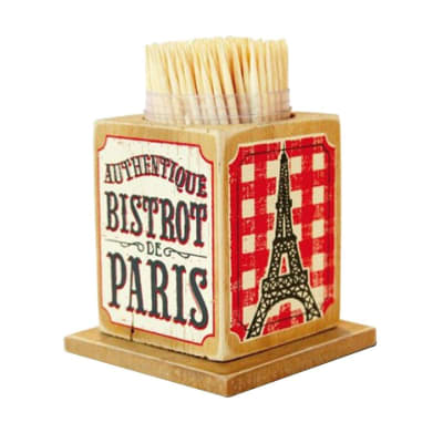 Présentoir à cure-dents authentique