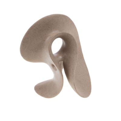 Déco à poser vague beige en résine
