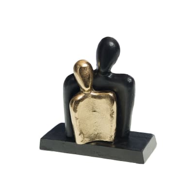 Déco à poser duo noir en aluminium