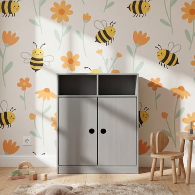 Armoire à 2 portes gris