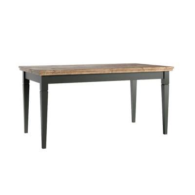 Table à manger extensible 6 à 8 places panneaux agglomérés vert