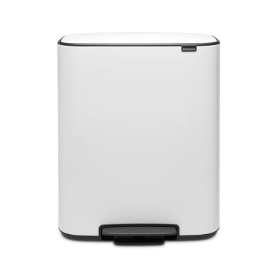 Poubelle à pédale Poubelle à pédale Bo, 60 L - White