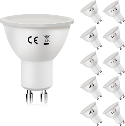 Coesfeld - ampoule led en verre, transparent, l 5 cm, gu10