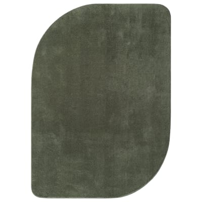 Tapis modern antidérapant lavable, vert, 160 x 220 cm