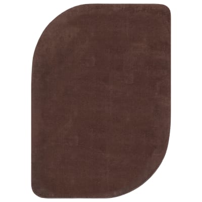 Tapis modern antidérapant lavable, marron, 120 x 160 cm