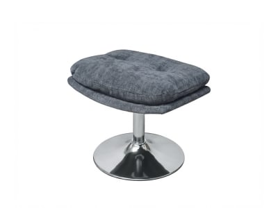 Repose-pied moderne et confortable anthracite avec pied acier