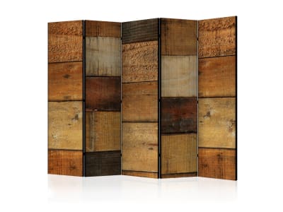 Paravent 5 volets textures bois - artgeist
