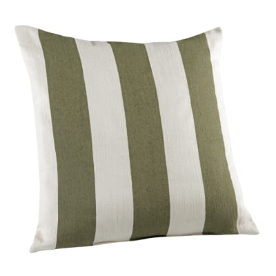 Coussin housse coton polyester vert 45x45cm