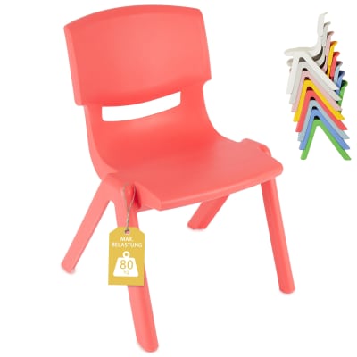 Chaise enfant empilable en plastique pour intérieur et extérieur