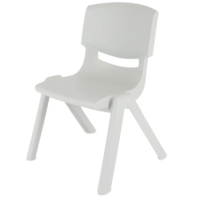 Chaise enfant empilable, grise, intérieur/extérieur