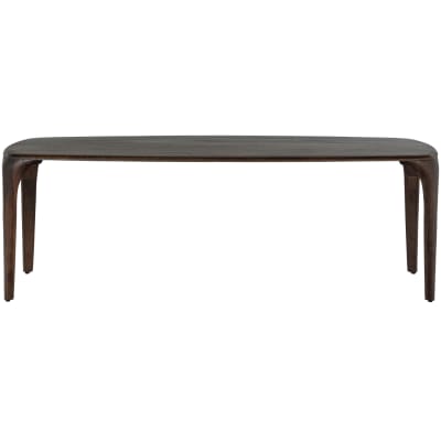 Table à manger en manguier 6-8 personnes marron foncé