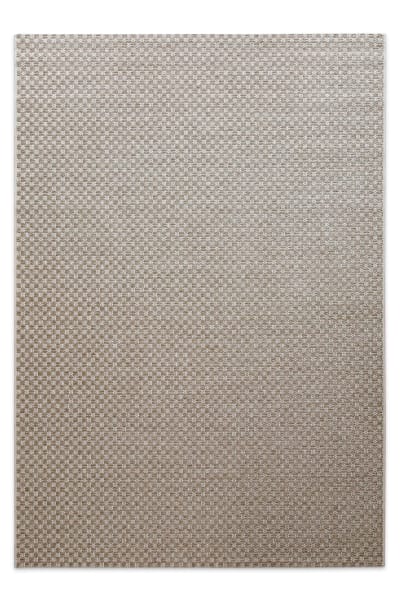 Tapis de salon motif damier beige 240x340