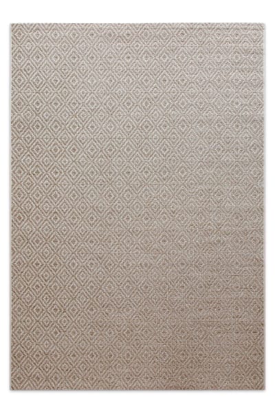 Tapis de salon motif losanges beige 240x340