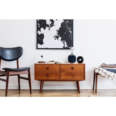 Lampe de salon en fer art deco