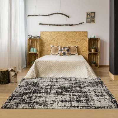 Tapis kilim 120x170 gris, noir