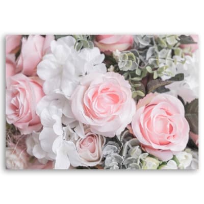 Tableau bois roses roses 120 x 80 cm