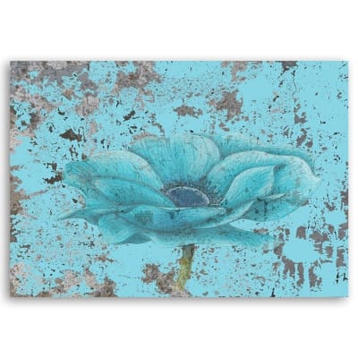 Tableau orchidée bleue 120 x 80 cm